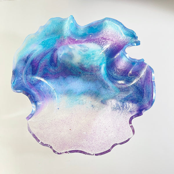 Amethyst Resin Art Deco Bowl