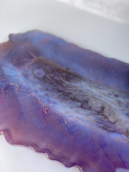 Ocean Jasper Bowl on Agate Tray