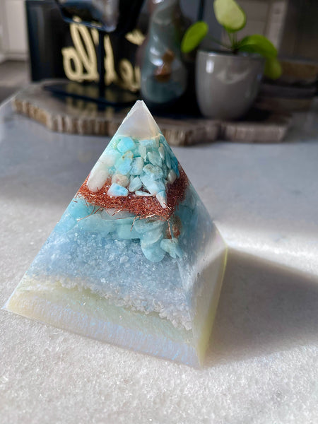 Light Blue Orgonite