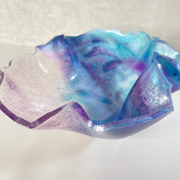 Amethyst Resin Art Deco Bowl