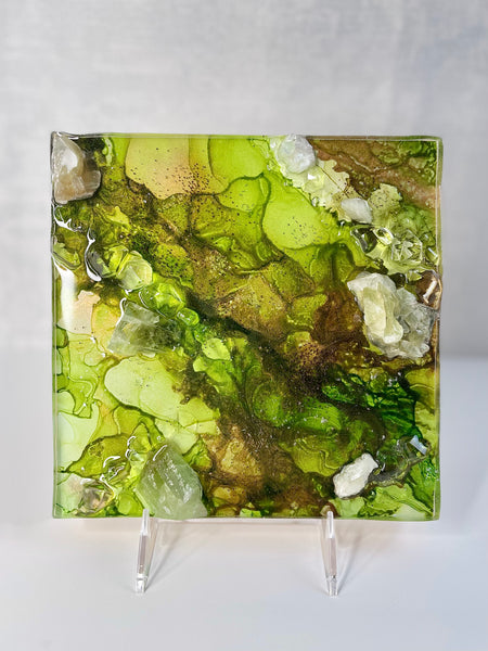 GREEN APOPHYLLITE - 8X8