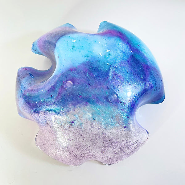 Amethyst Resin Art Deco Bowl