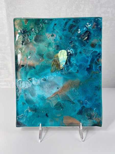 LABRADORITE & GRAPE AGATE - 8X10