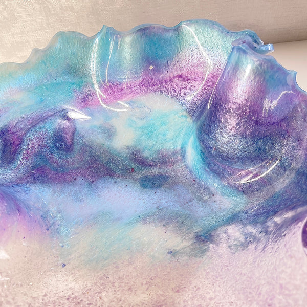 Amethyst Resin Art Deco Bowl