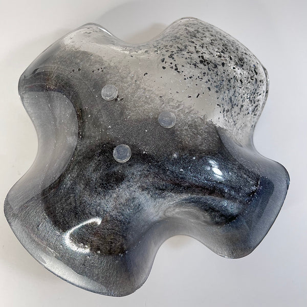 Rainbow Moonstone Resin Art Deco Bowl