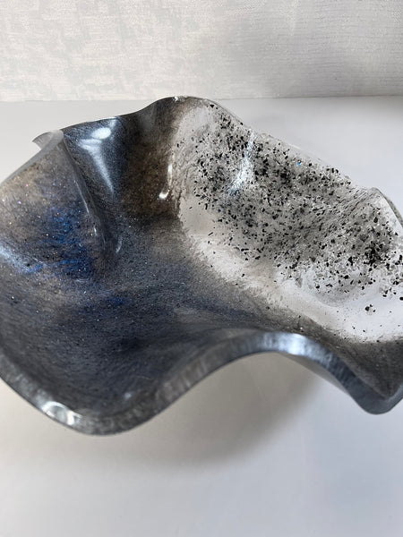 Rainbow Moonstone Resin Art Deco Bowl