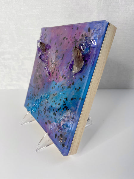 SMOKEY QUARTZ & OBSIDIAN - 8X8