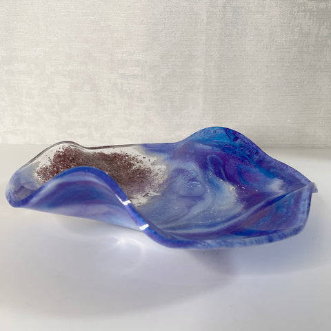 Lepidolite & Amethyst Resin Art Deco Bowl
