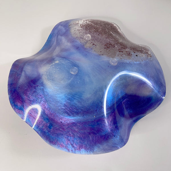 Lepidolite & Amethyst Resin Art Deco Bowl