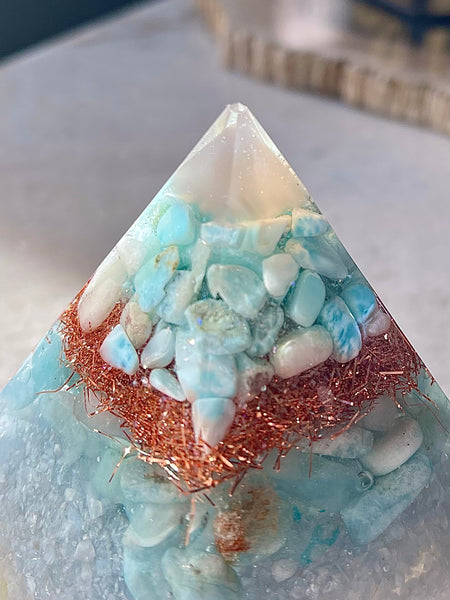 Light Blue Orgonite
