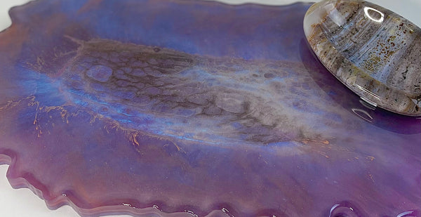 Ocean Jasper Bowl on Agate Tray