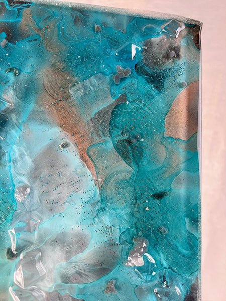 LABRADORITE & GRAPE AGATE - 8X10