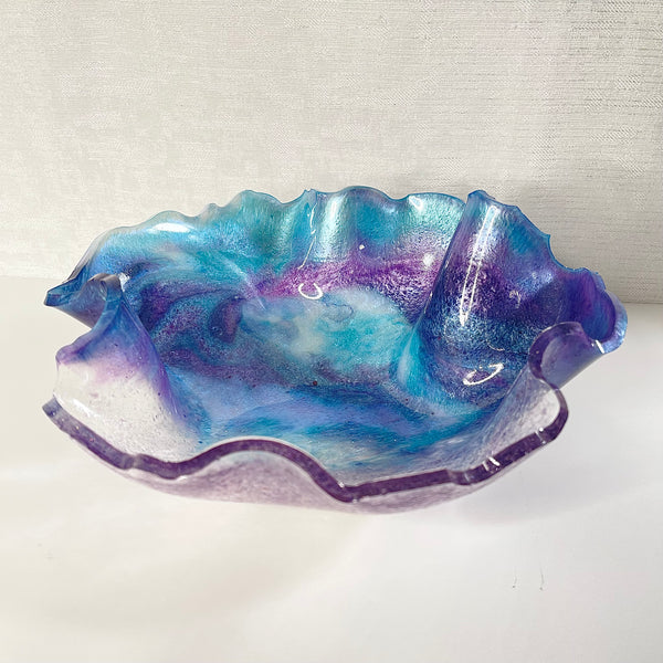 Amethyst Resin Art Deco Bowl