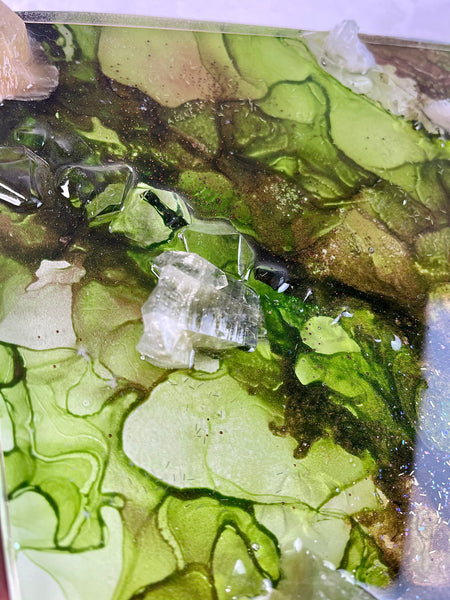 GREEN APOPHYLLITE - 8X8