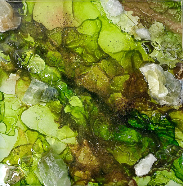 GREEN APOPHYLLITE - 8X8