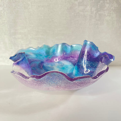 Amethyst Resin Art Deco Bowl