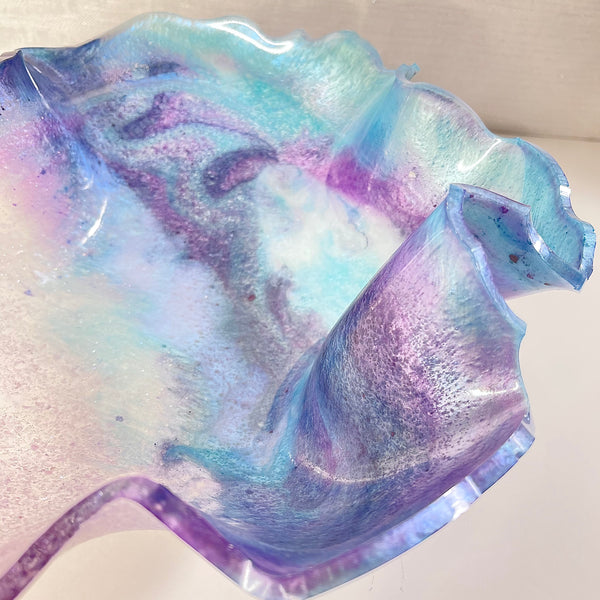 Amethyst Resin Art Deco Bowl